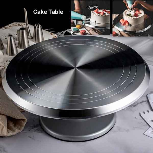 Steel Turntable - Bakers Ki Duniya