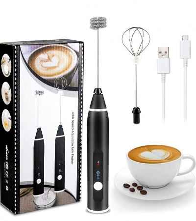 Rechargeable Milk Frother Handheld Electric Whisk Beater Foam Maker,  Durable Mini Drink Mixer and Coffee Blender Frother for Coffee, Latte