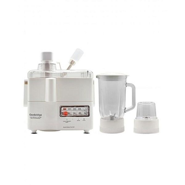 Cambridge 3 In 1 Juicer Blender Grinder 400W -White (JB-400)