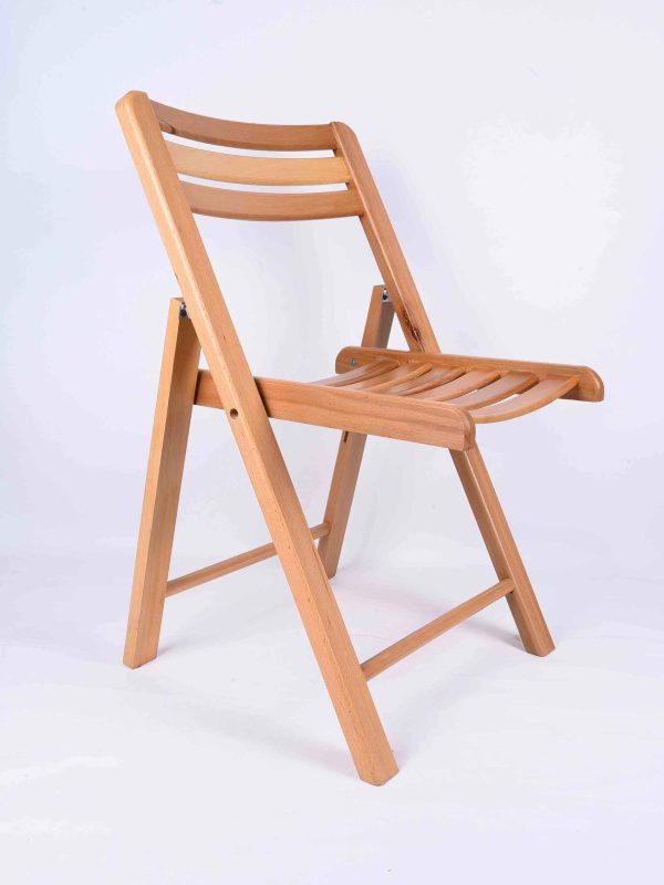 Beechwood Folding Chair Brown