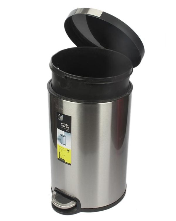 Pedal bin 20Ltr Stainless Steel Soft Close Hydraulic Dustbin