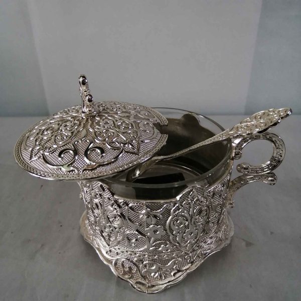 Royal Silver Sugar pot with spoon