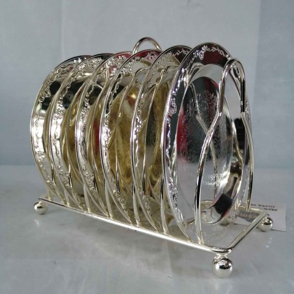 Royal Silver 6 Pcs Coaster stand