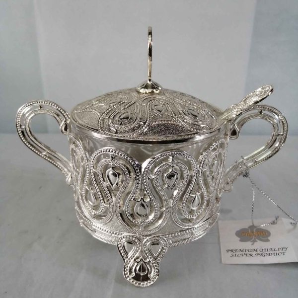 Royal Silver Sugar pot with spoon