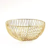 Gold Wire Decorative Fruit Basket