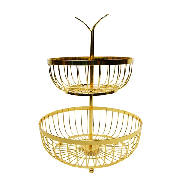 2-Tier Metal Fruit Basket