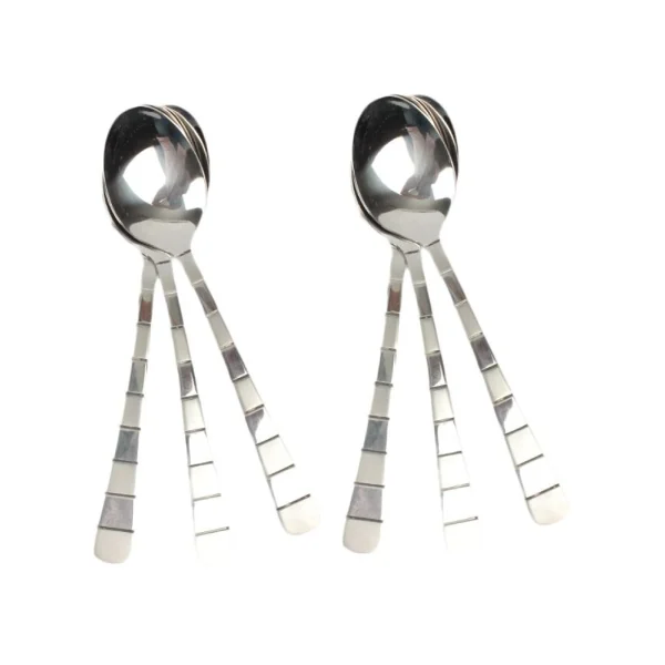 Stainless Steel Line Design Cutlery - Image 12