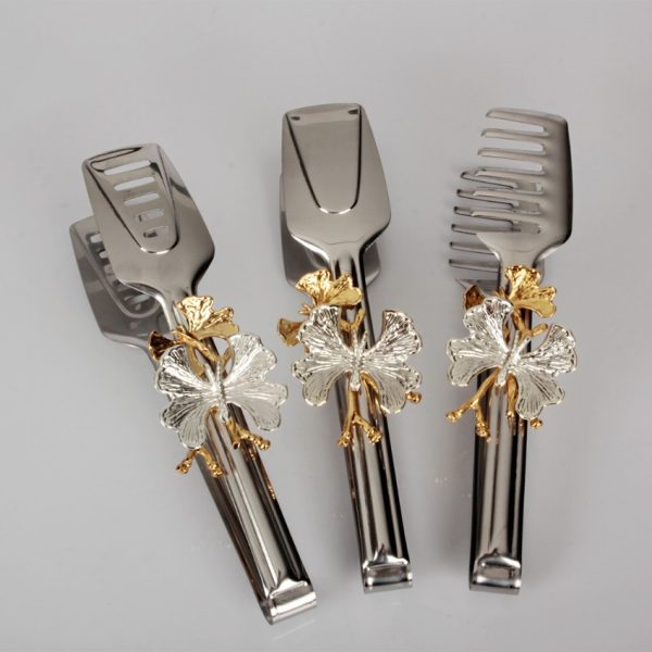 Elegant Stainless Steel Fancy Serveware Tongs - Image 3