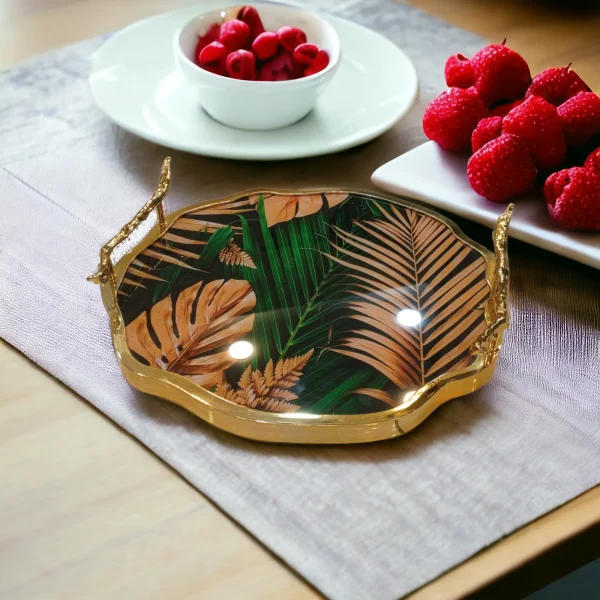 Premium Round Glass Tray – Elegant & Durable Serving Tray - Image 3