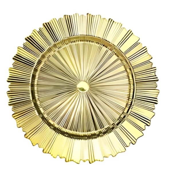 Gold Decal Charger Plates - Image 4