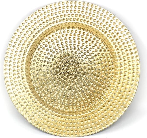 Gold Decal Charger Plates - Image 3