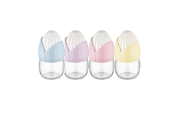 Ceramic Glass Spice Jar ( Set of 2 )