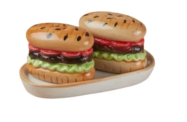 Burger Buddy Salt & Pepper Shaker Set