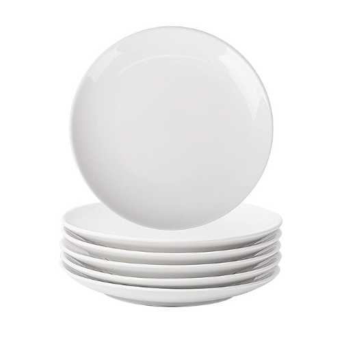 Elegant Ceramic White Dessert Plates set of 6