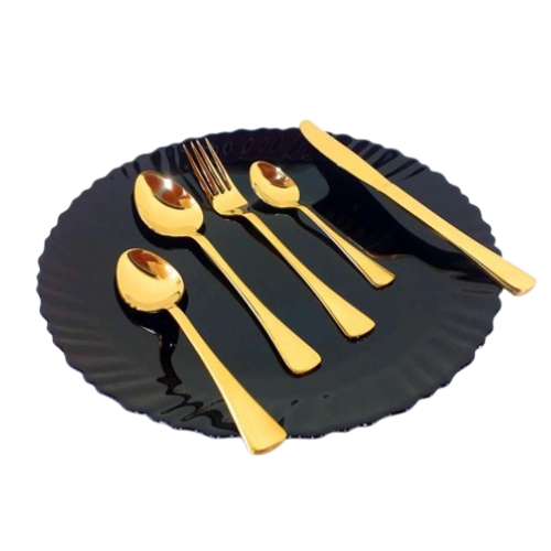 Elegant Gold Cutlery Set