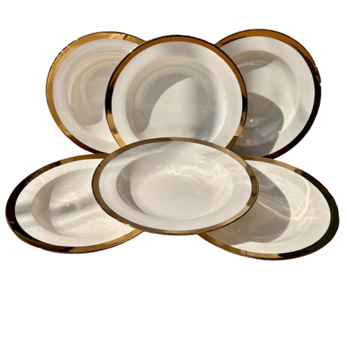 Gold line Soup Plate