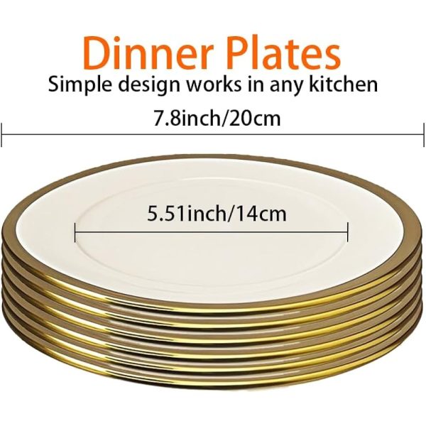 Gold rim Plate